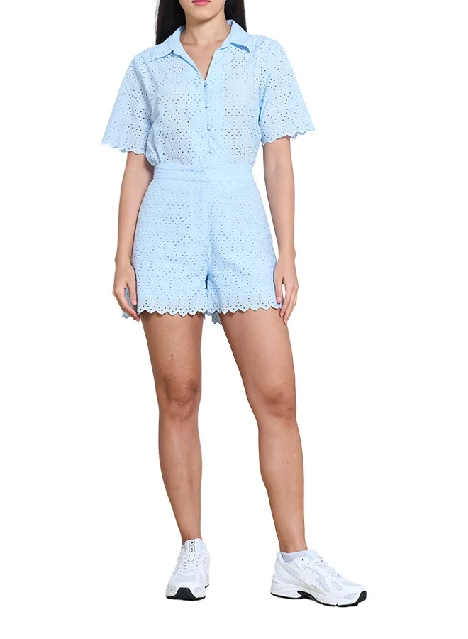 اشاراي Women's Shorts With Bottom Scalloping Comfortable Material, Breathable Daily Wear, Casual Fashion Outfit, Special Occasion Outfit, Trendy & Chic Apparel